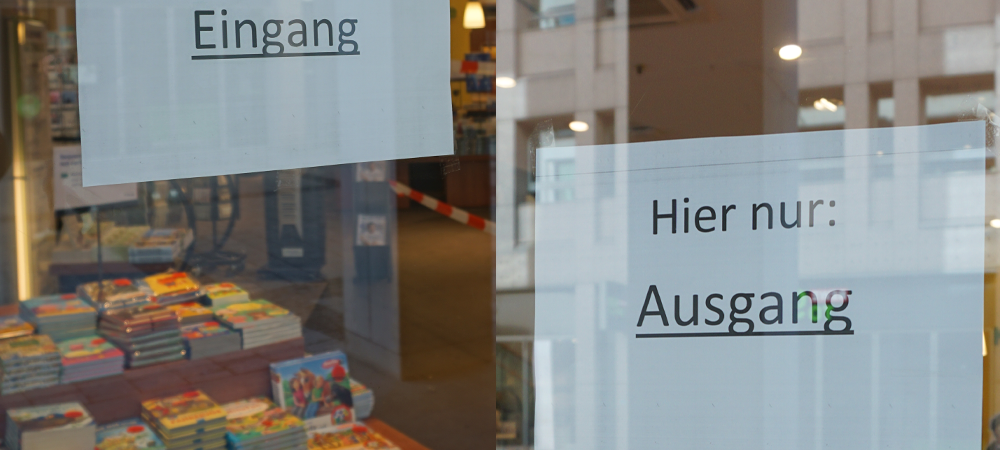 Verhaltener Andrang in den Geschäften