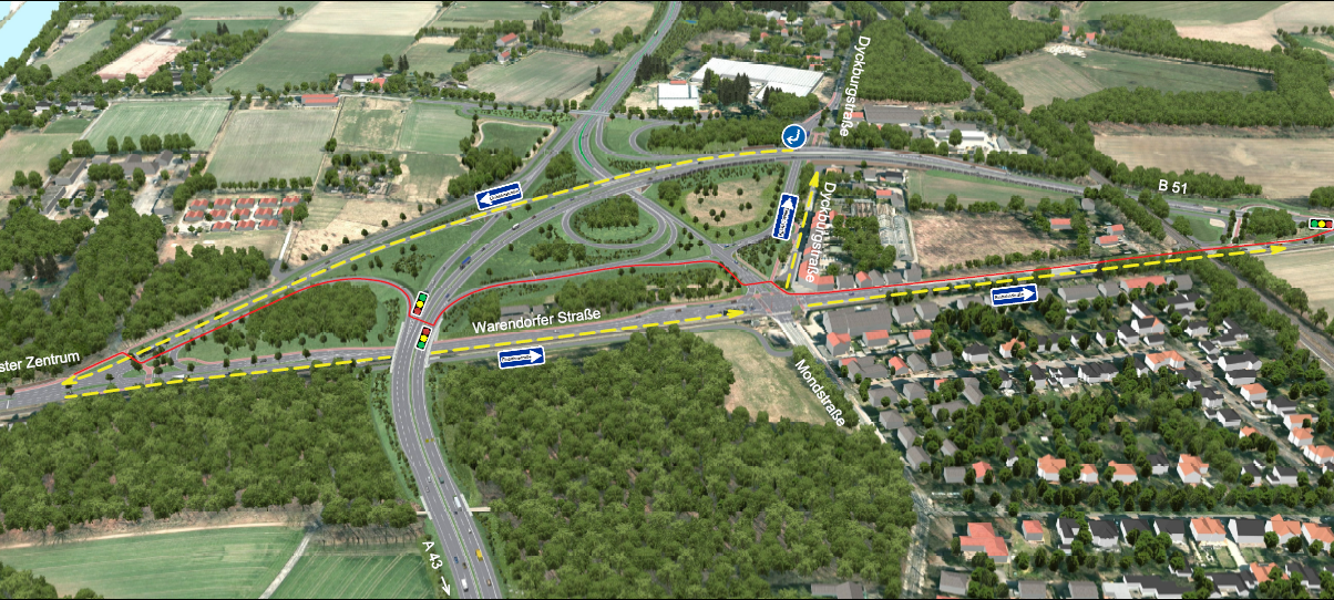 Warendorfer Straße wird zur Einbahnstraße